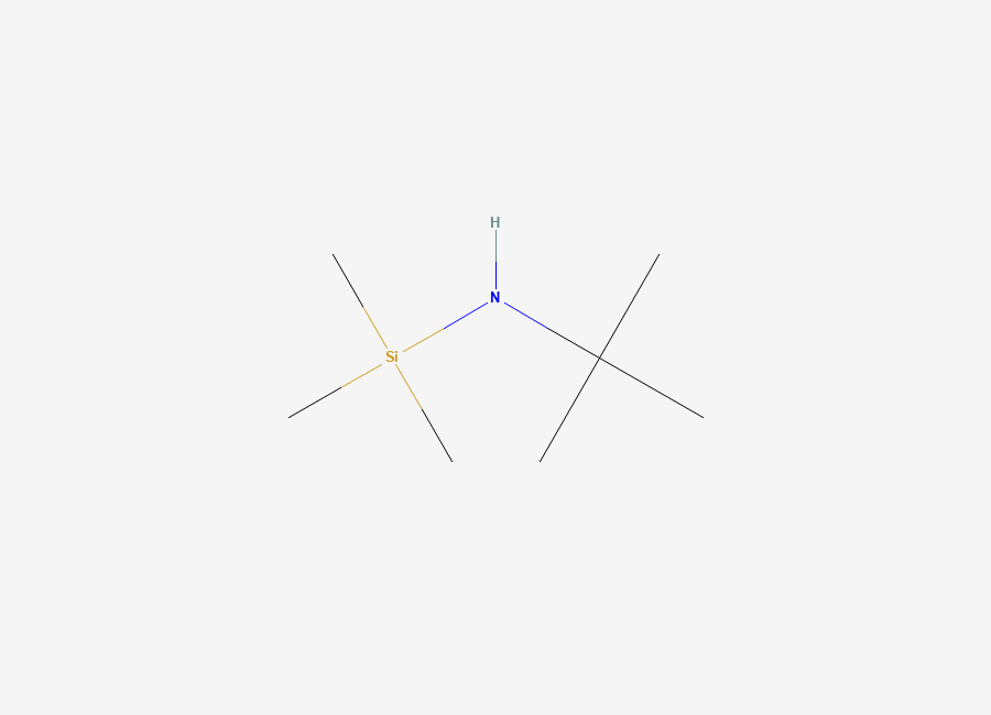 Two-dimensional chemical structure of N-tert-Butyltrimethylsilylamine
