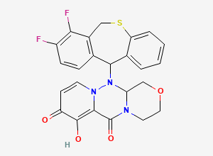 Two-dimensional chemical structure of Baloxavir Impurity 116