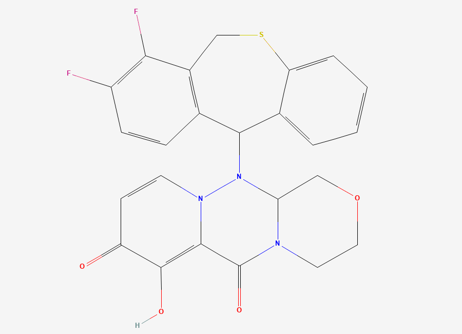 Two-dimensional chemical structure of Baloxavir Impurity 116