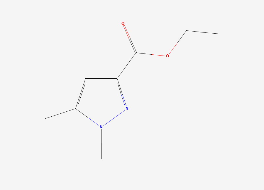Two-dimensional chemical structure of 1,5-Dimethyl-3-ethoxycarbonylpyrazole