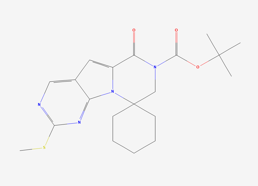Two-dimensional chemical structure of Trilaciclib Impurity 5, CAS 2170746-99-1