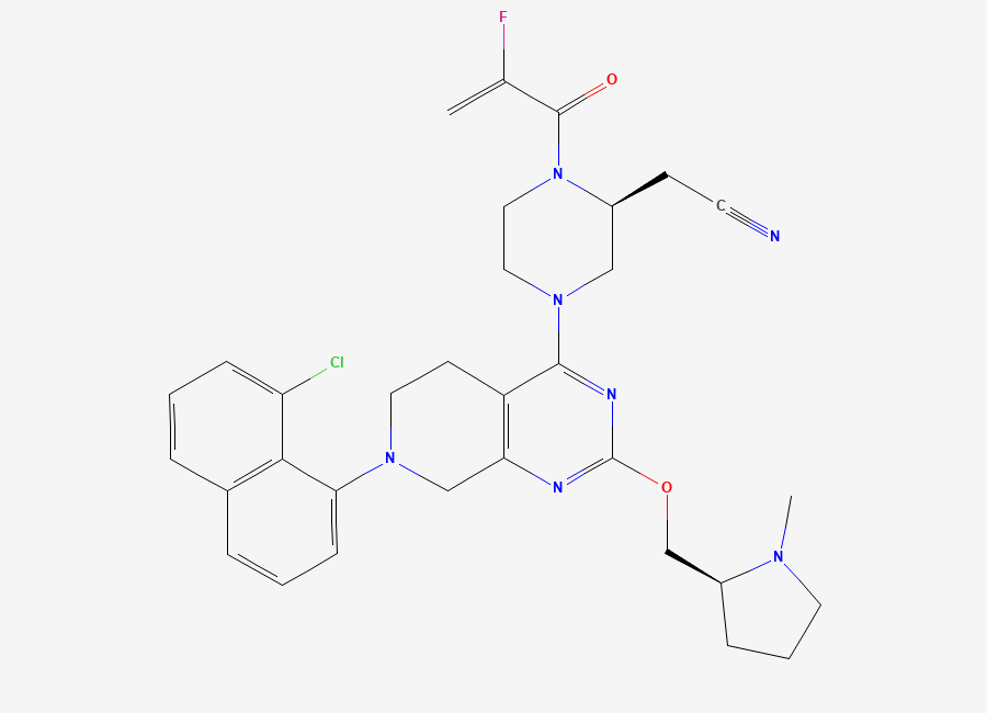 Two-dimensional chemical structure of Adagrasib