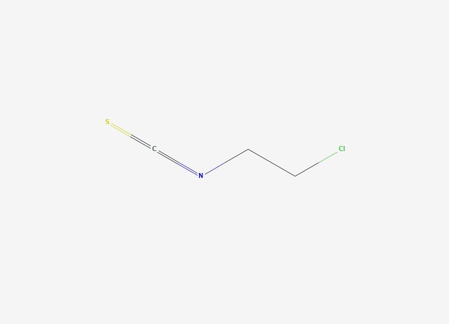 Two-dimensional chemical structure of 2-Chloroethyl Isothiocyanate