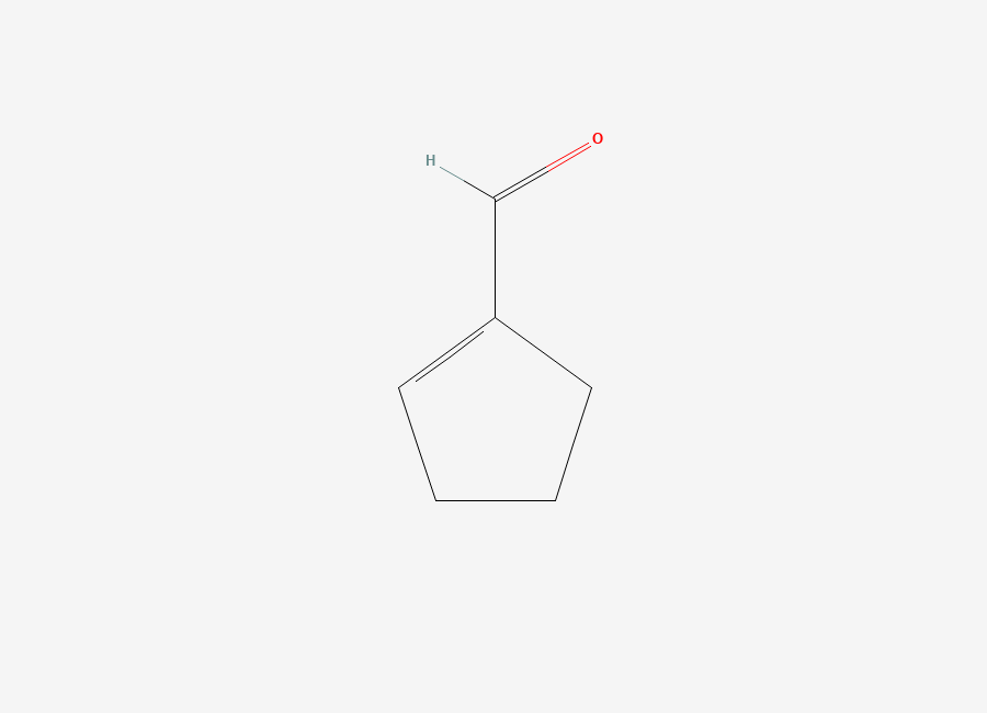 Two-dimensional chemical structure of 1-Cyclopentene-1-carboxaldehyde