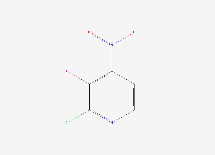 Two-dimensional chemical structure of 2-Chloro-3-fluoro-4-nitropyridine