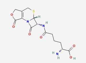 Two-dimensional chemical structure of Cephalosporin Impurity 17