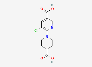 Two-dimensional chemical structure of Avatrombopag Diacid Impurity, CAS 958457-83-5