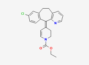 Two-dimensional chemical structure of Dehydro Loratadine Isomer Impurity A, CAS 2470226-18-5