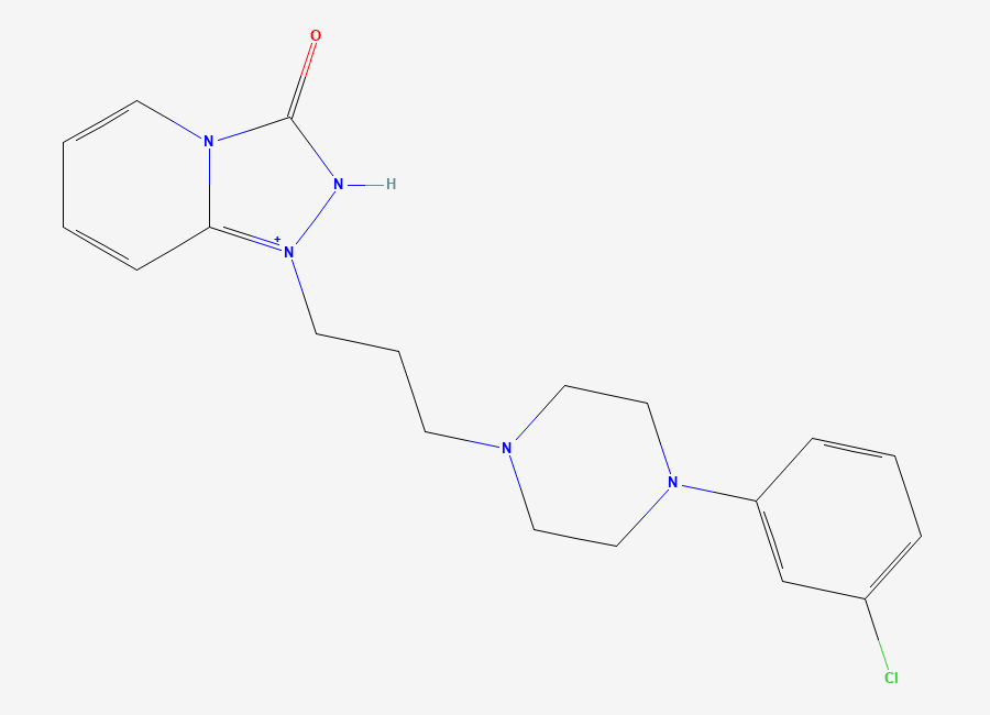 Two-dimensional chemical structure of Trazodone EP Impurity M / Trazodone Isomer/ Isotrazodone, CAS 157072-18-9