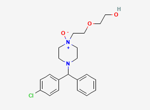 Two-dimensional chemical structure of Hydroxyzine N-Oxide, CAS 2469273-48-9