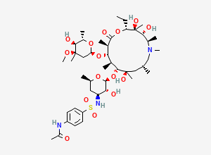 Two-dimensional chemical structure of Azithromycin EP Impurity Q, CAS 2095879-65-3