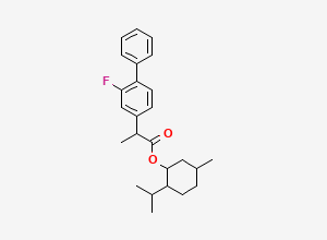 Two-dimensional chemical structure of Flurbiprofen rac-Menthyl Ester