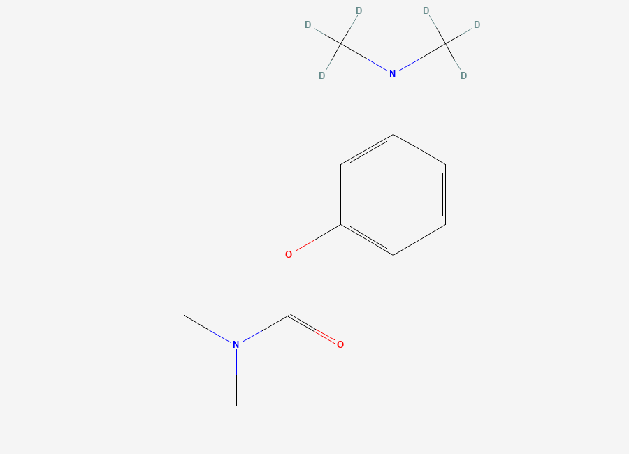 Two-dimensional chemical structure of Nor neostigmine-d6
