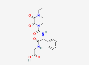Two-dimensional chemical structure of Piperacillin Sodium EP Impurity J, CAS 2170771-47-6