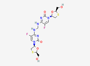 Two-dimensional chemical structure of Emtricitabine Dimer Impurity, CAS 1962114-97-1