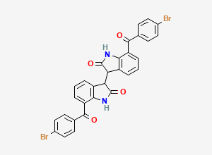 Two-dimensional chemical structure of Bromfenac (indol-indol) Dimer, CAS 2469279-10-3