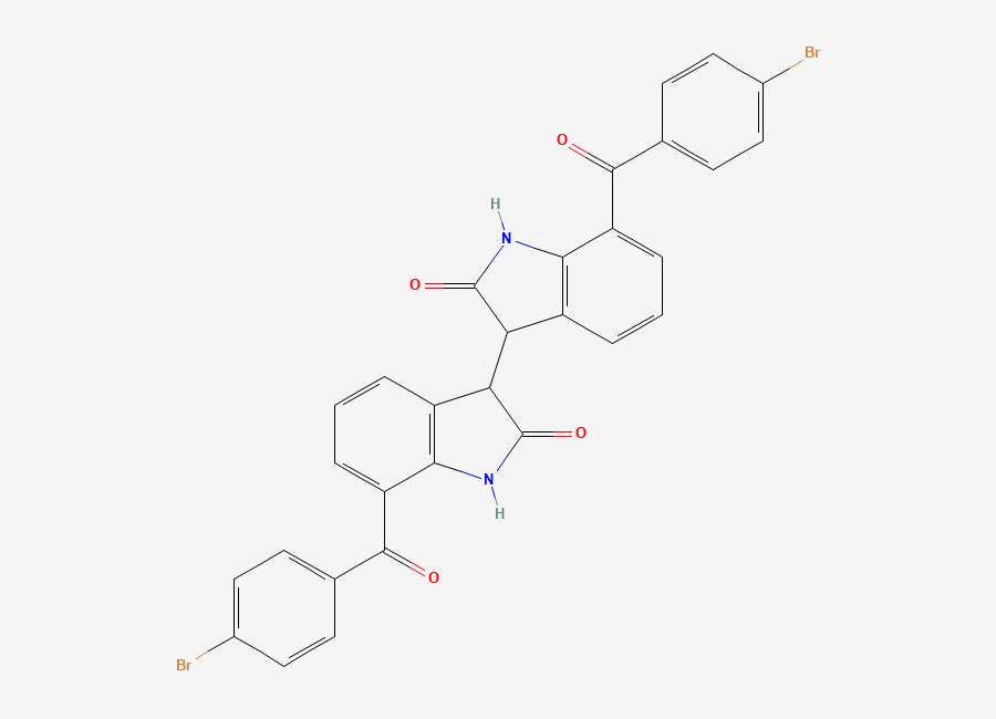 Two-dimensional chemical structure of Bromfenac (indol-indol) Dimer, CAS 2469279-10-3