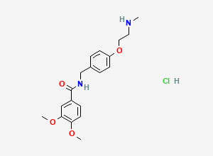 Two-dimensional chemical structure of Itopride impurity B / N-Desmethyl Itopride, CAS 5922-37-2