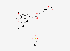 Two-dimensional chemical structure of Cisatracurium EP Impurity N (Besylate Salt)