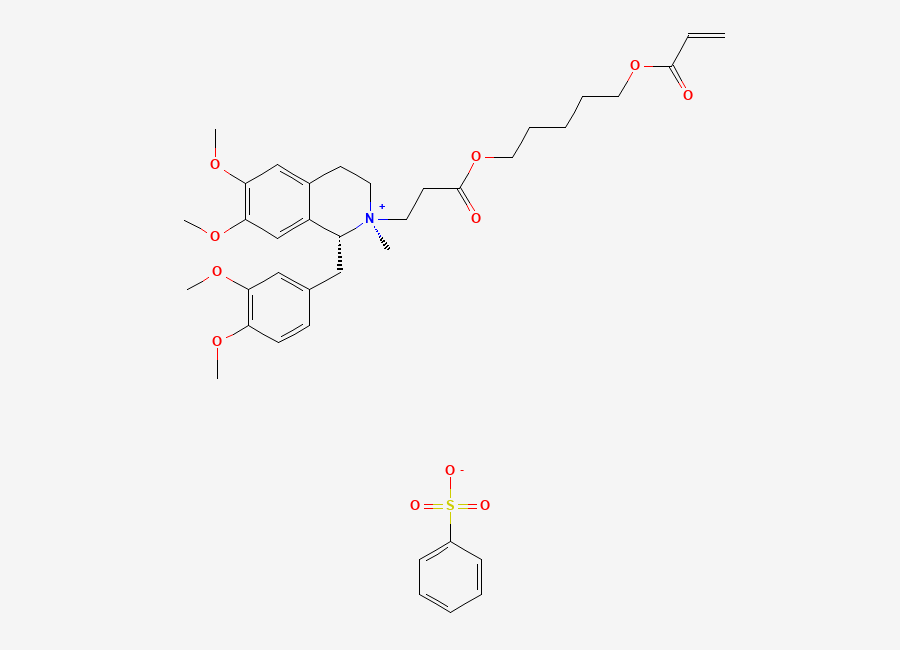 Two-dimensional chemical structure of Cisatracurium EP Impurity N (Besylate Salt)