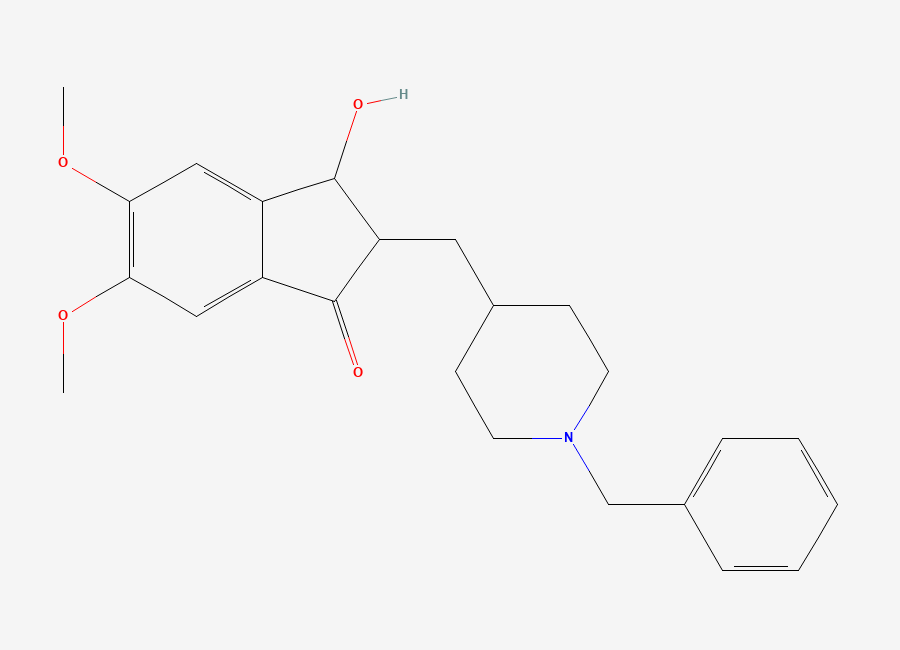 Two-dimensional chemical structure of 3-Hydroxy Donepezil, CAS 2097683-67-3