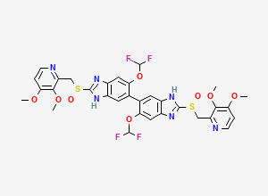 Two-dimensional chemical structure of Pantoprazole EP Impurity E, CAS 2115779-15-0