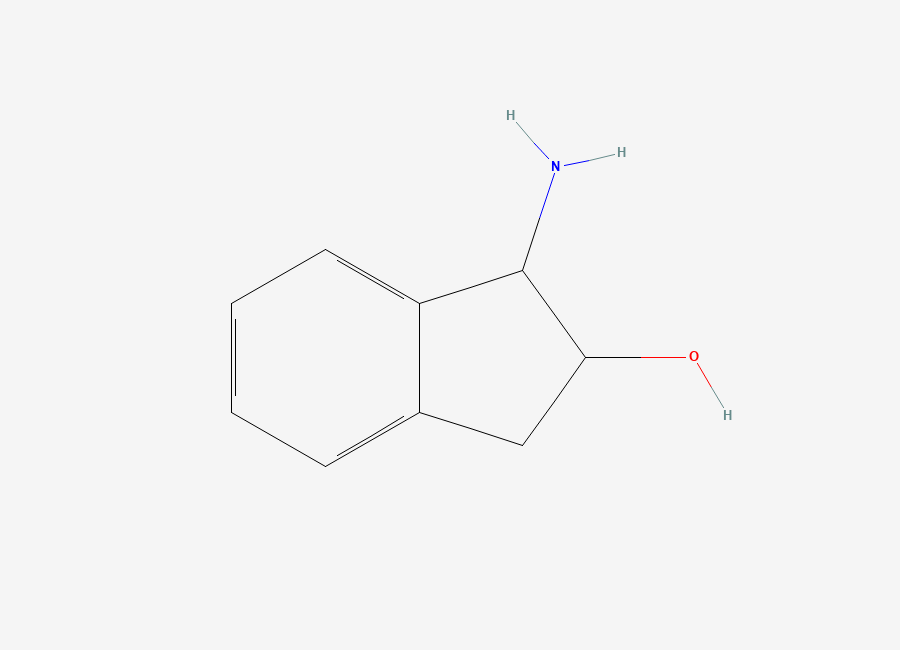Two-dimensional chemical structure of 1-Amino-2-indanol