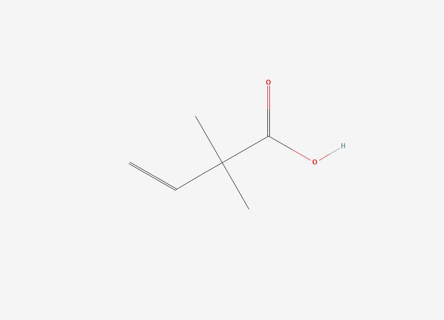 Two-dimensional chemical structure of 2,2-Dimethyl-3-butenoic acid