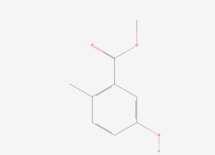 Two-dimensional chemical structure of Methyl 5-hydroxy-2-methylbenzoate