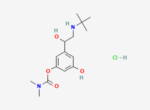 Two-dimensional chemical structure of Bambuterol Monocarbamate Hydrochloride