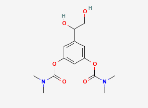 Two-dimensional chemical structure of Bambuterol Hydrochloride EP Impurity B, CAS 112935-92-9
