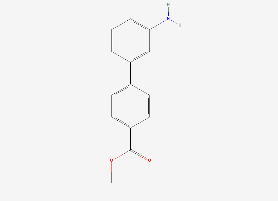 Two-dimensional chemical structure of Methyl 4-(3-aminophenyl)benzoate