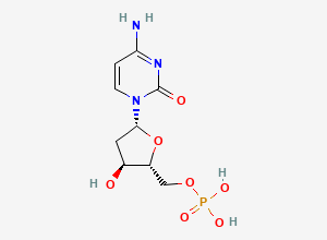 Two-dimensional chemical structure of 2'-Deoxycytidine-5'-monophosphoric acid, CAS 1032-65-1