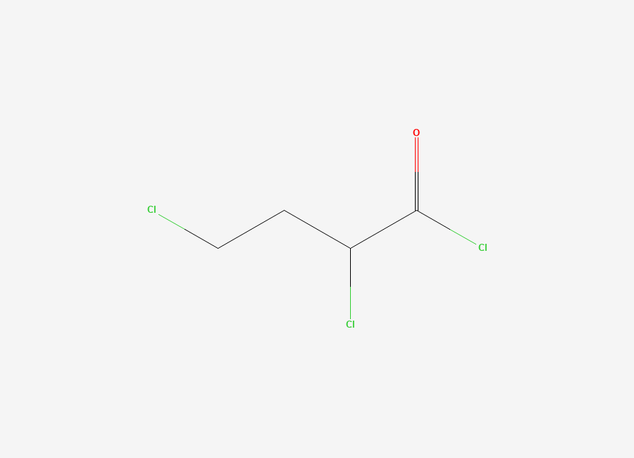 Two-dimensional chemical structure of 2,4-Dichlorobutanoyl chloride, CAS 79194-54-0