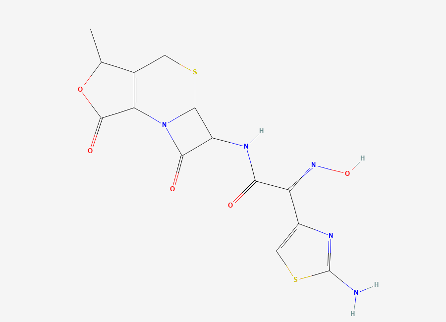 Two-dimensional chemical structure of Cefdinir impurity E