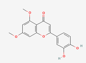 Two-dimensional chemical structure of Luteolin 5,7-dimethyl Ether, CAS 90363-40-9