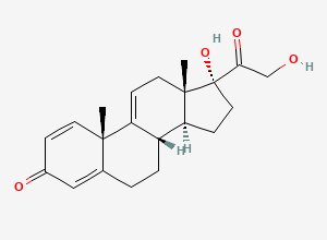 Two-dimensional chemical structure of Prednisone EP impurity D, CAS 10184-69-7