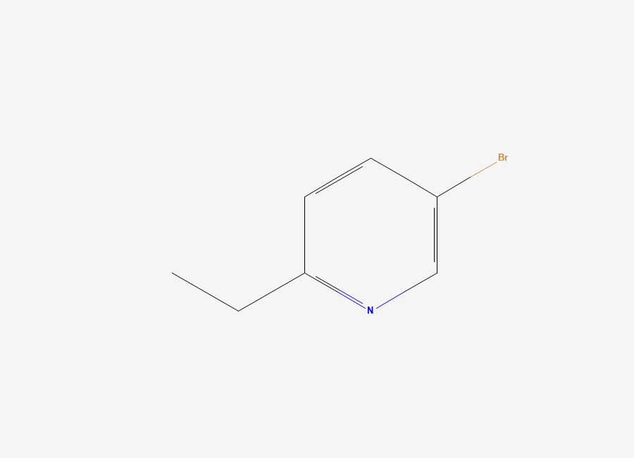 Two-dimensional chemical structure of 5-Bromo-2-ethylpyridine