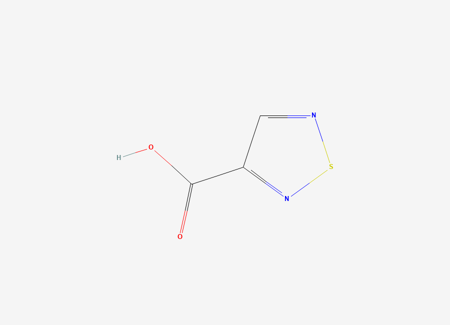 Two-dimensional chemical structure of 1,2,5-Thiadiazole-3-carboxylic acid