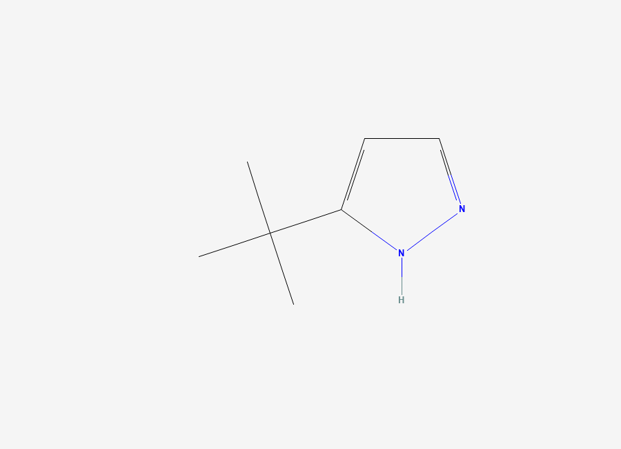 Two-dimensional chemical structure of 3-tert-butyl-1H-pyrazole
