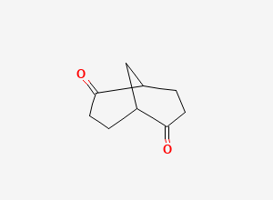 Two-dimensional chemical structure of Bicyclo[3.3.1]nonane-2,6-dione