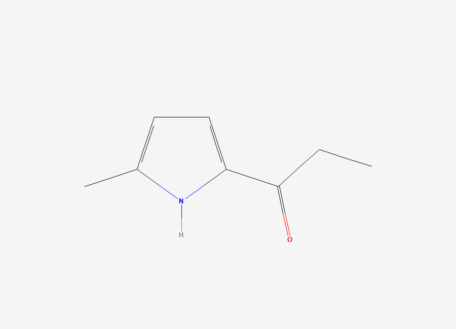 Two-dimensional chemical structure of 1-(5-Methyl-1H-pyrrol-2-yl)propan-1-one