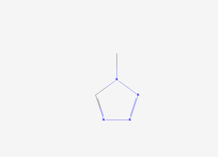 Two-dimensional chemical structure of 1H-Tetrazole, 1-methyl-