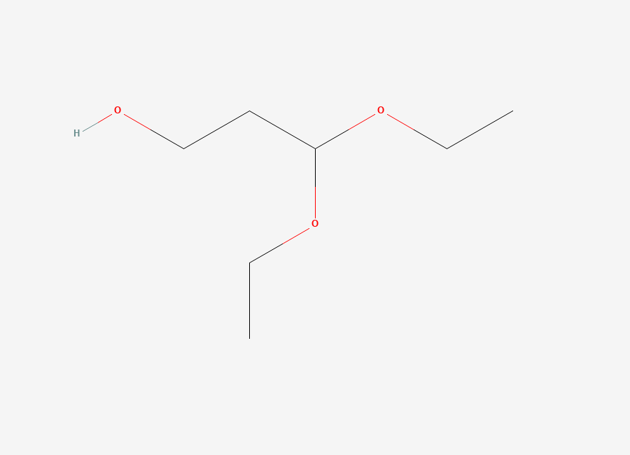 Two-dimensional chemical structure of 3,3-Diethoxy-1-propanol