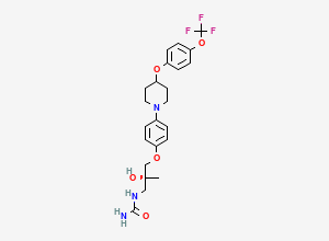Two-dimensional chemical structure of Delamanid metabolite M5, CAS 1194254-67-5