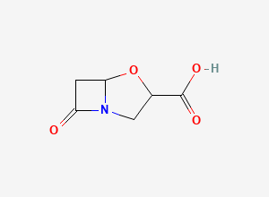 Two-dimensional chemical structure of 7-Oxo-4-oxa-1-azabicyclo[3.2.0]heptane-3-carboxylic acid