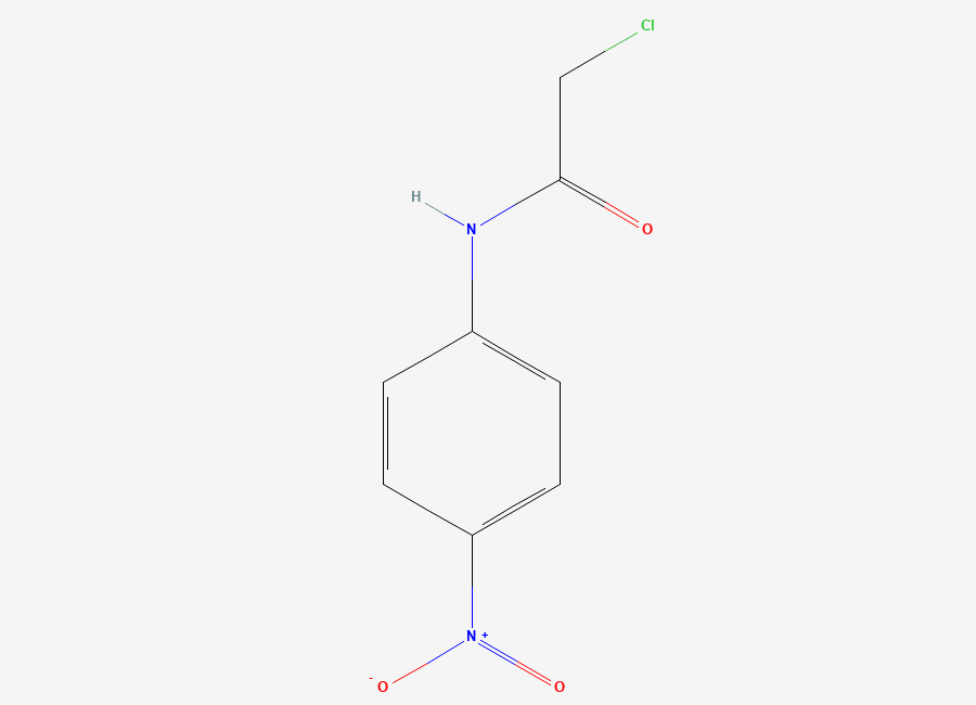 Two-dimensional chemical structure of Acetanilide, 2-chloro-4'-nitro-