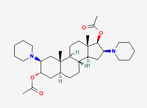 Two-dimensional chemical structure of Vecuronium EP Impurity A / Vecuronium Related Compound A, CAS 13529-31-2
