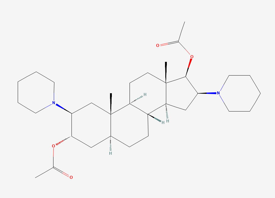 Two-dimensional chemical structure of Vecuronium EP Impurity A / Vecuronium Related Compound A, CAS 13529-31-2