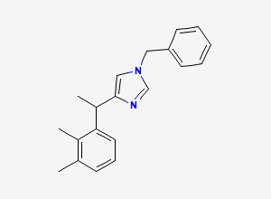 Two-dimensional chemical structure of N3-Benzyl Medetomidine, CAS 2197018-01-0
